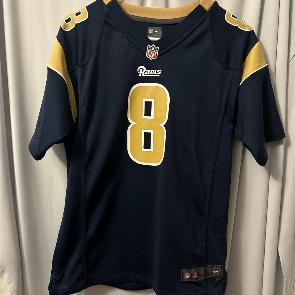 Nike Rams Jersey Navy and Gold